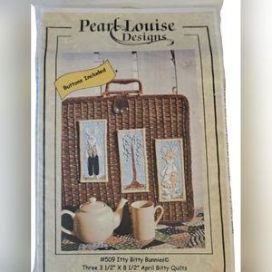 Pearl Louise Designs Itty-Bitty Bunnies Needlework kit.